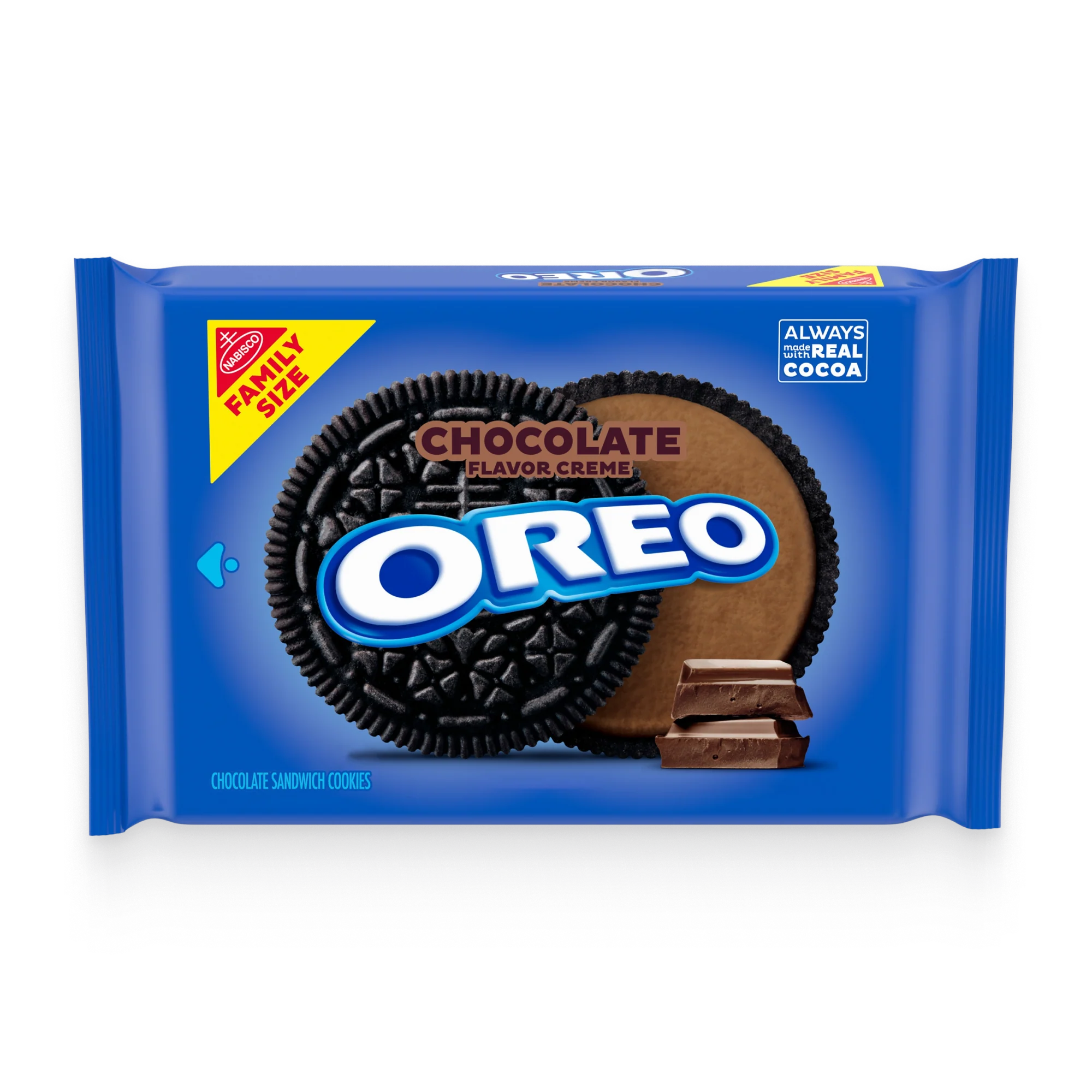 Chocolate Creme Chocolate Sandwich Cookies, Family Size, 2 Pack - Image 2