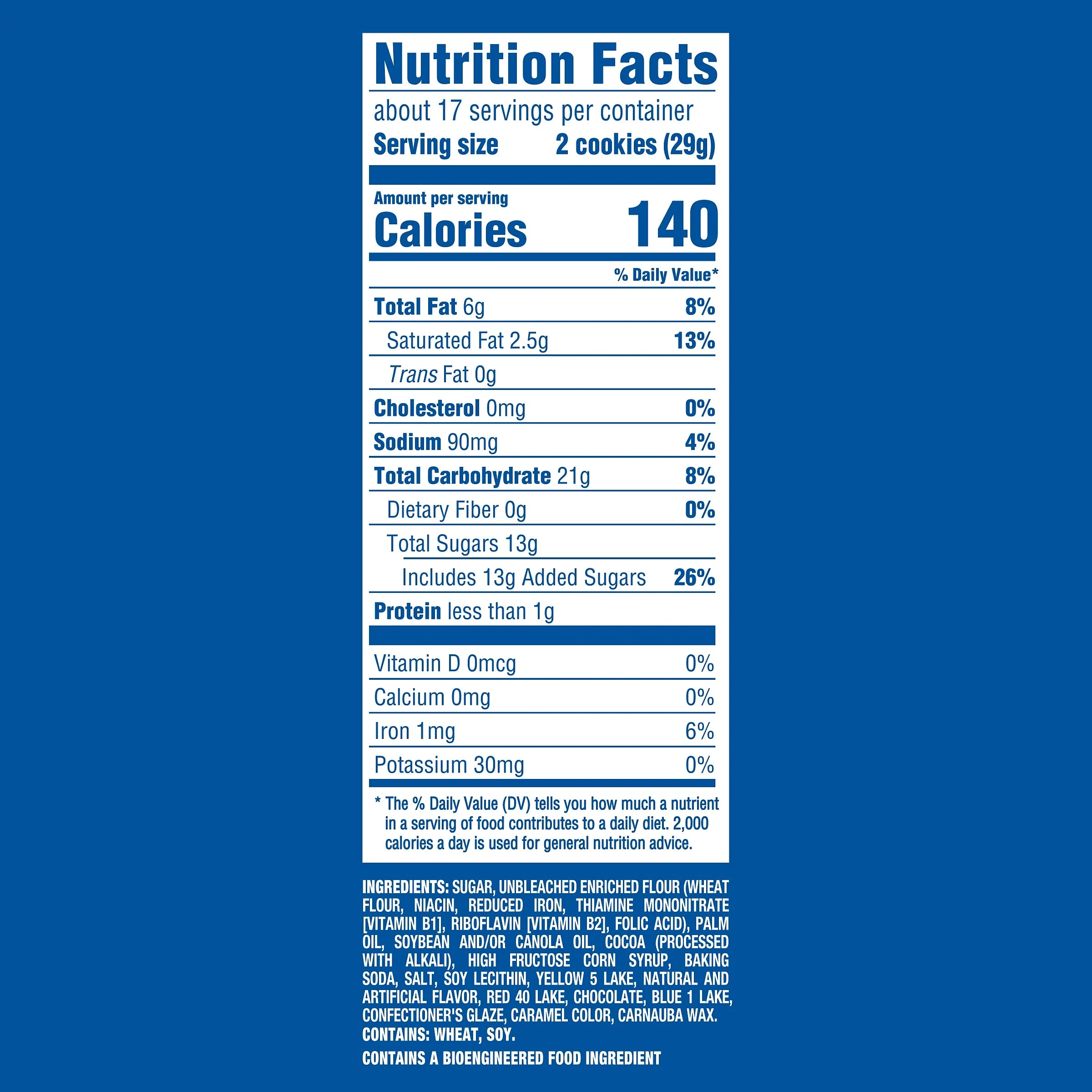 Toffee Crunch Creme With Sugar Crystals Chocolate Sandwich Cookies, Family Size - Image 4